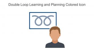Double Loop Learning And Planning Colored Icon In Powerpoint Pptx Png And Editable Eps Format