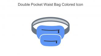 Double Pocket Waist Bag Colored Icon In Powerpoint Pptx Png And Editable Eps Format