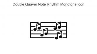 Double Quaver Note Rhythm Monotone Icon In Powerpoint Pptx Png And Editable Eps Format