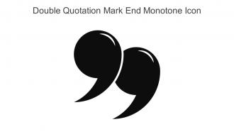 Double Quotation Mark End Monotone Icon In Powerpoint Pptx Png And Editable Eps Format