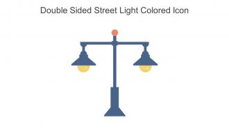 Double Sided Street Light Colored Icon In Powerpoint Pptx Png And Editable Eps Format