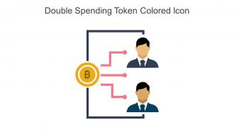 Double Spending Token Colored Icon In Powerpoint Pptx Png And Editable Eps Format