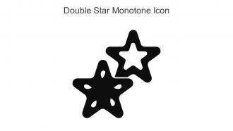 Double Star Monotone Icon In Powerpoint Pptx Png And Editable Eps Format