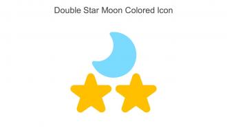 Double Star Moon Colored Icon In Powerpoint Pptx Png And Editable Eps Format