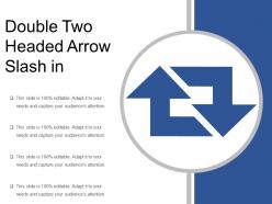 Double two headed arrow slash in
