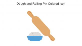 Dough And Rolling Pin Colored Icon In Powerpoint Pptx Png And Editable Eps Format