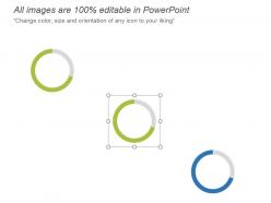 Doughnut chart for data visualization comparison of percentages powerpoint slides design