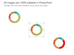 Doughnut chart for numbers comparison data analysis slide powerpoint topics