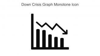 Down Crisis Graph Monotone Icon In Powerpoint Pptx Png And Editable Eps Format