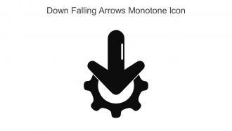 Down Falling Arrows Monotone Icon In Powerpoint Pptx Png And Editable Eps Format