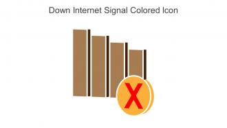 Down Internet Signal Colored Icon In Powerpoint Pptx Png And Editable Eps Format