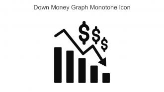 Down Money Graph Monotone Icon In Powerpoint Pptx Png And Editable Eps Format
