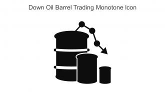 Down Oil Barrel Trading Monotone Icon In Powerpoint Pptx Png And Editable Eps Format