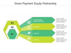 Down payment equity partnership ppt powerpoint presentation inspiration microsoft cpb