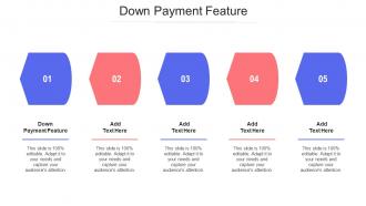 Down Payment Feature Ppt Powerpoint Presentation Pictures Layout Cpb
