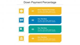 Down Payment Percentage Ppt Powerpoint Presentation Ideas Images Cpb