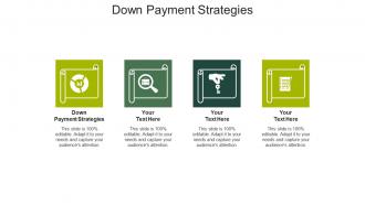 Down payment strategies ppt powerpoint presentation gallery icons cpb