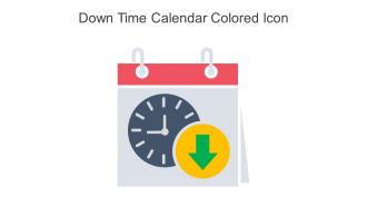 Down Time Calendar Colored Icon In Powerpoint Pptx Png And Editable Eps Format