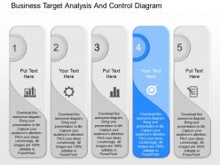 Download business target analysis and control diagram powerpoint template