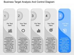 Download business target analysis and control diagram powerpoint template