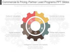 Download commercial and pricing partner lead programs ppt slides
