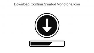 Download Confirm Symbol Monotone Icon In Powerpoint Pptx Png And Editable Eps Format