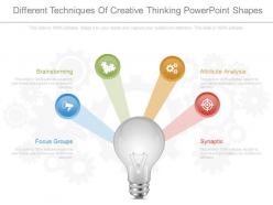 Download different techniques of creative thinking powerpoint shapes