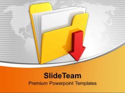 Download folder icon computer powerpoint templates ppt backgrounds for slides 0113