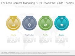 Download for lean content marketing kpis powerpoint slide themes