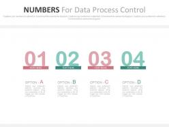 Download four numbers for data process control flat powerpoint design