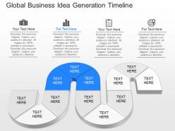 Download global business idea generation timeline powerpoint template