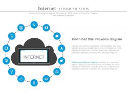 download Internet Communication Strategy And Icons Diagram Flat Powerpoint Design