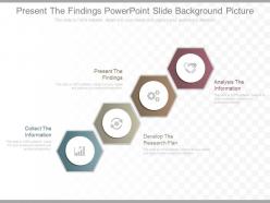Download present the findings powerpoint slide background picture