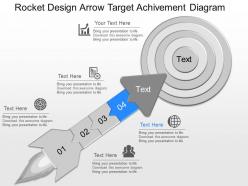 Download rocket design arrow target achievement diagram powerpoint template