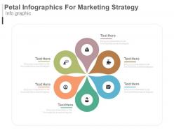 Download six staged petal infographics for marketing strategy flat powerpoint design