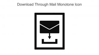 Download Through Mail Monotone Icon In Powerpoint Pptx Png And Editable Eps Format