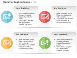 Download upload add delete mails ppt icons graphics