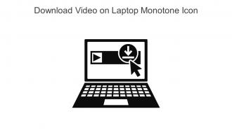 Download Video On Laptop Monotone Icon In Powerpoint Pptx Png And Editable Eps Format