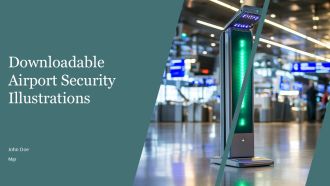 Downloadable Airport Security Illustrations PPT Demonstration AT