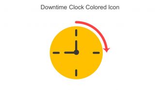 Downtime Clock Colored Icon In Powerpoint Pptx Png And Editable Eps Format