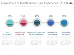 Downtime For Maintenance User Experience Ppt Slide