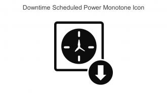 Downtime Scheduled Power Monotone Icon In Powerpoint Pptx Png And Editable Eps Format