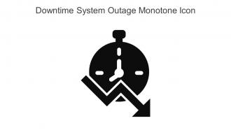 Downtime System Outage Monotone Icon In Powerpoint Pptx Png And Editable Eps Format