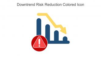 Downtrend Risk Reduction Colored Icon In Powerpoint Pptx Png And Editable Eps Format