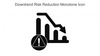 Downtrend Risk Reduction Monotone Icon In Powerpoint Pptx Png And Editable Eps Format