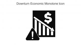 Downturn Economic Monotone Icon In Powerpoint Pptx Png And Editable Eps Format