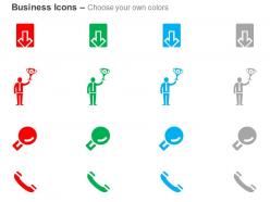 Downward arrow success voice communication ppt icons graphics