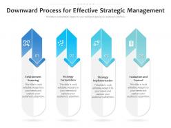 Downward process for effective strategic management