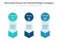 Downward process for formal writing in company