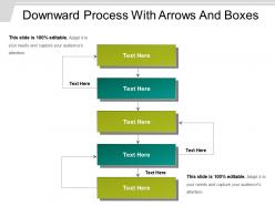 Downward process with arrows and boxes